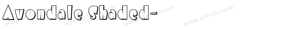 Avondale Shaded字体转换